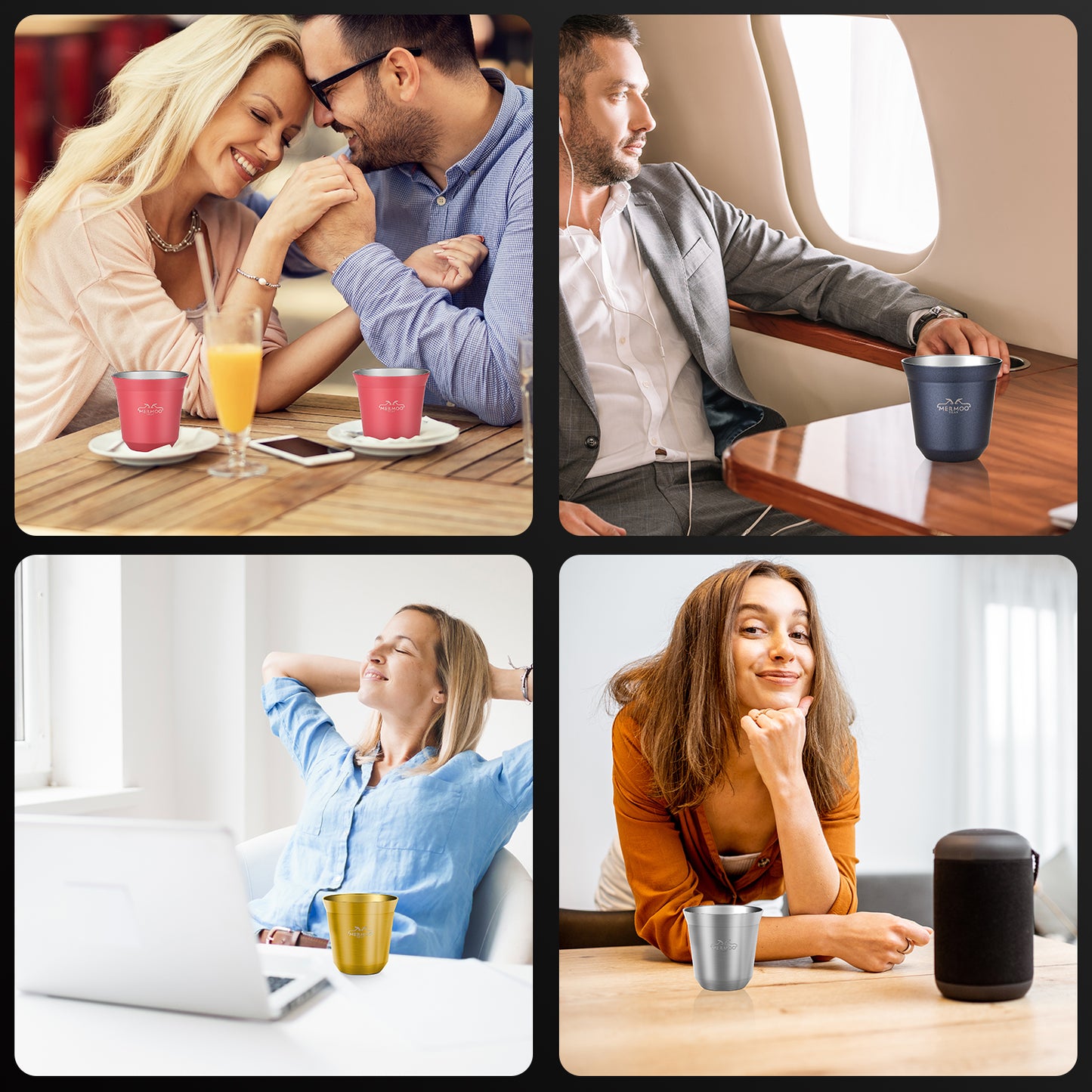 Espresso Cups Set- 4 Pack
