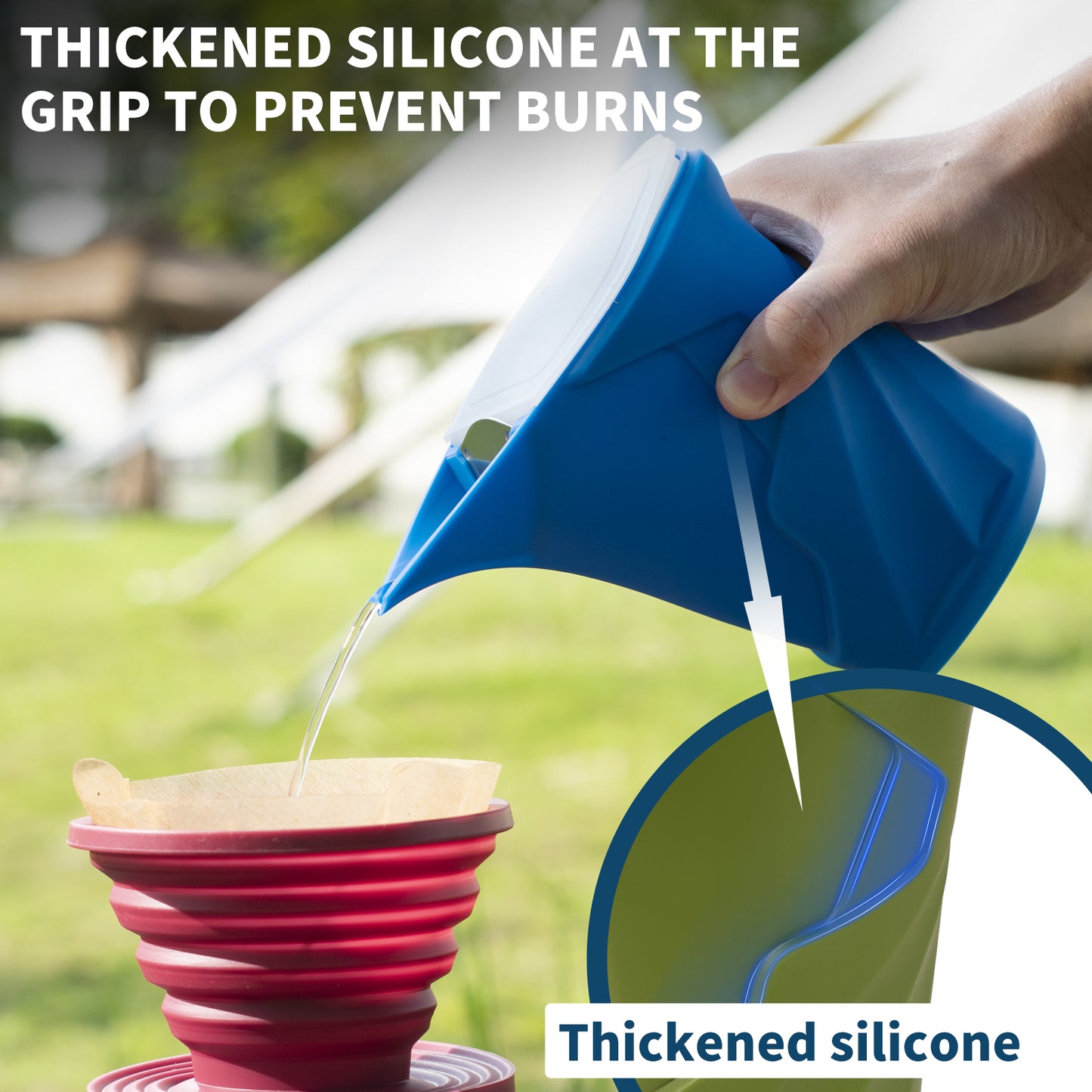 Silicone Pour Over Coffee Kettle 360ml