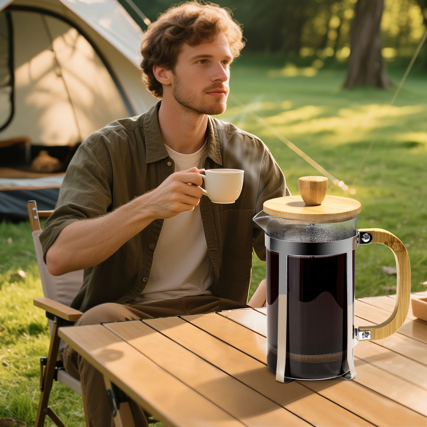 Glass French Press 600ml
