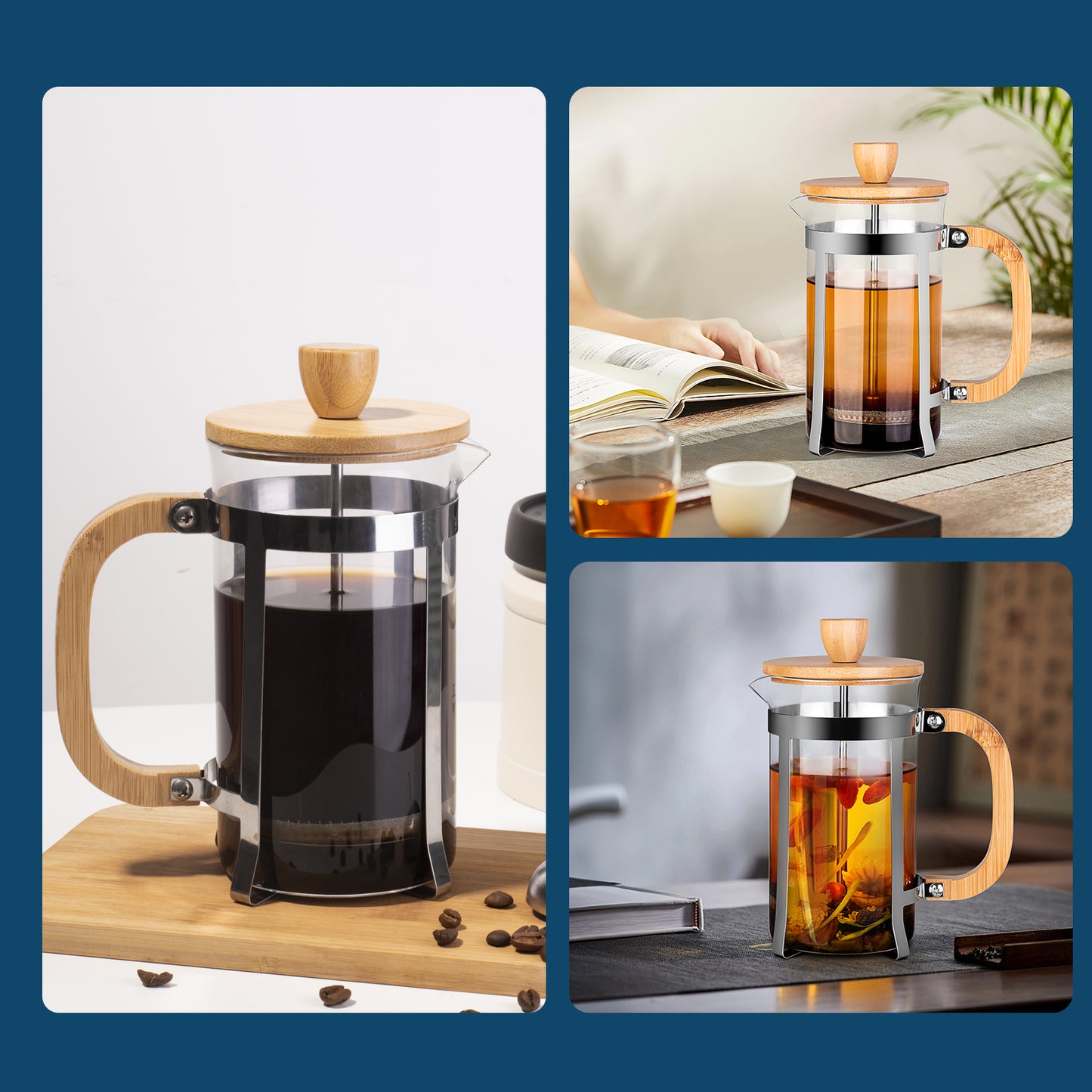 Glass French Press 600ml