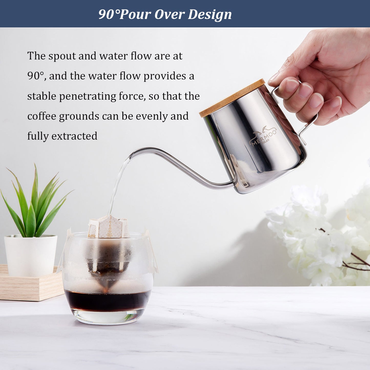 Mini 350ml Pour Over Drip Kettle