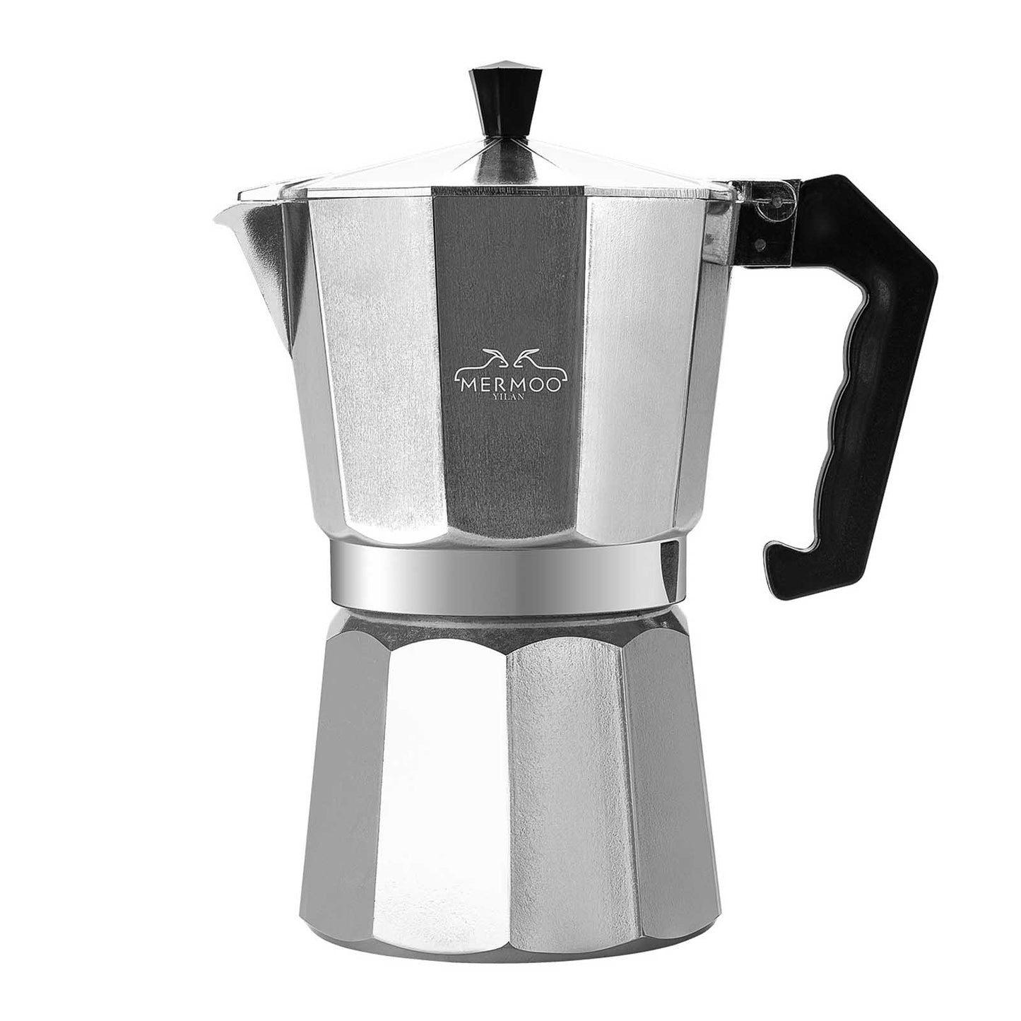MERMOO YILAN Moka Pot 3/6/9 Cup Stovetop Espresso Maker – Italian Coffee Maker for Gas & Electric Stoves