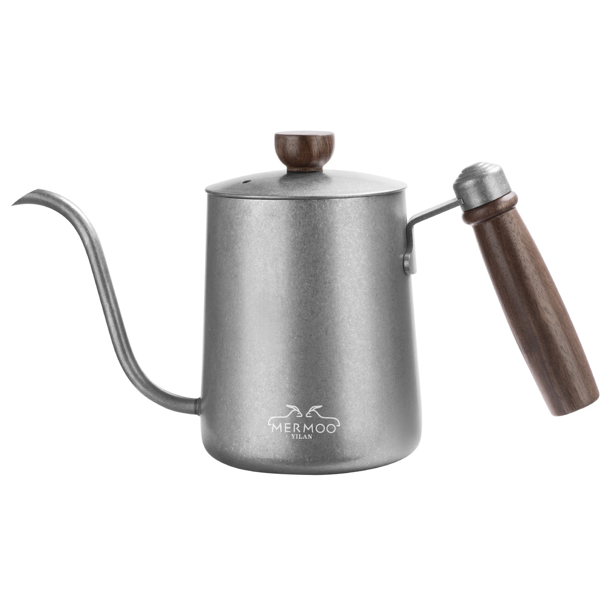 MERMOO YILAN Gooseneck Kettle 20oz Stovetop Pour Over Kettle Wooden Handle