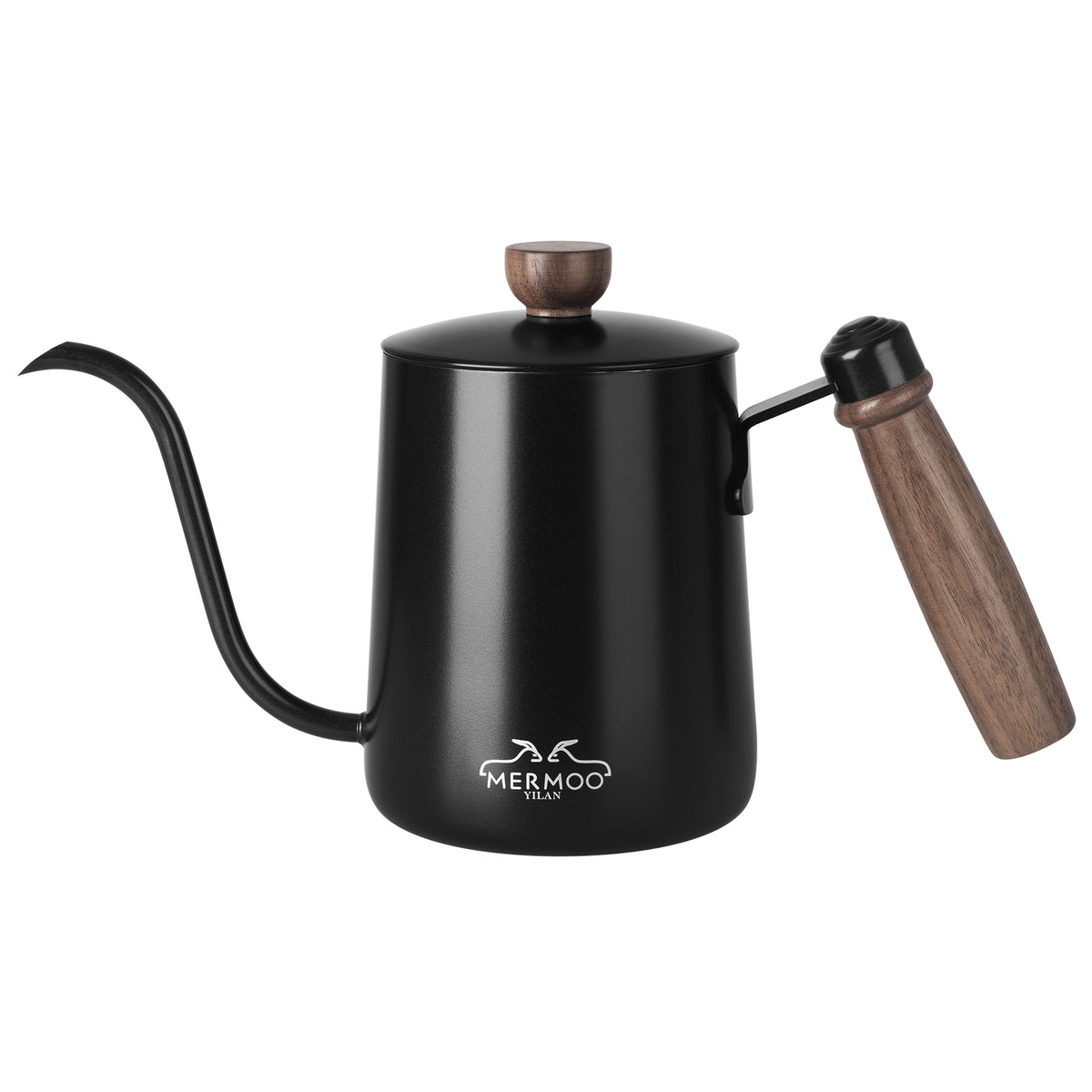 MERMOO YILAN Gooseneck Kettle 20oz Stovetop Pour Over Kettle Wooden Handle