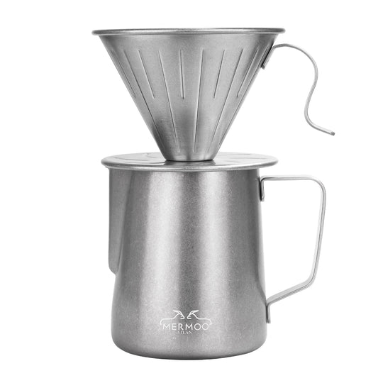 MERMOO YILAN Pour Over Coffee Maker Coffee Dripper & Coffee Server Set 600ml for 1-4 cups