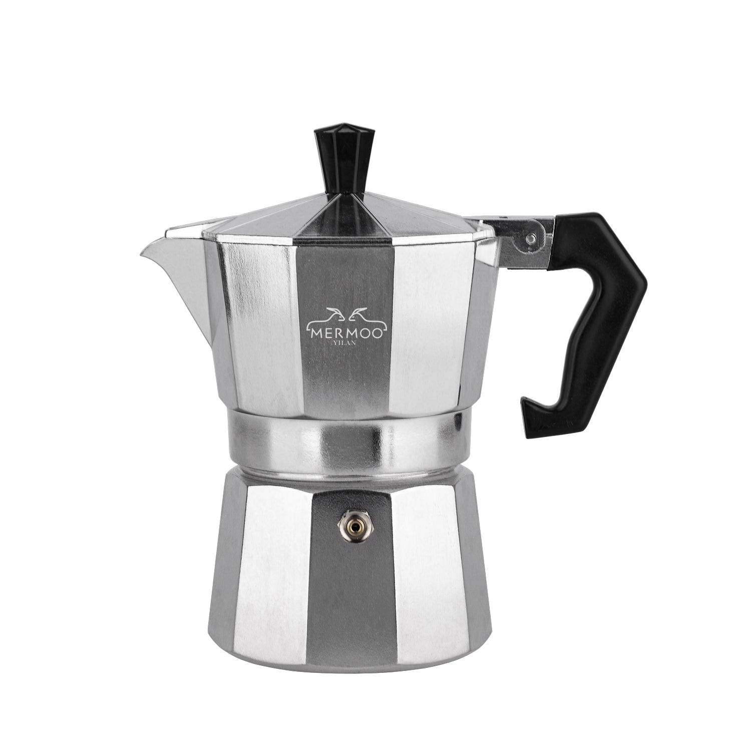Beginner's Choice | Moka Pot 150ml Classic Stovetop Espresso Maker (3 Cups) for Italian Coffee MERMOO YILAN V135