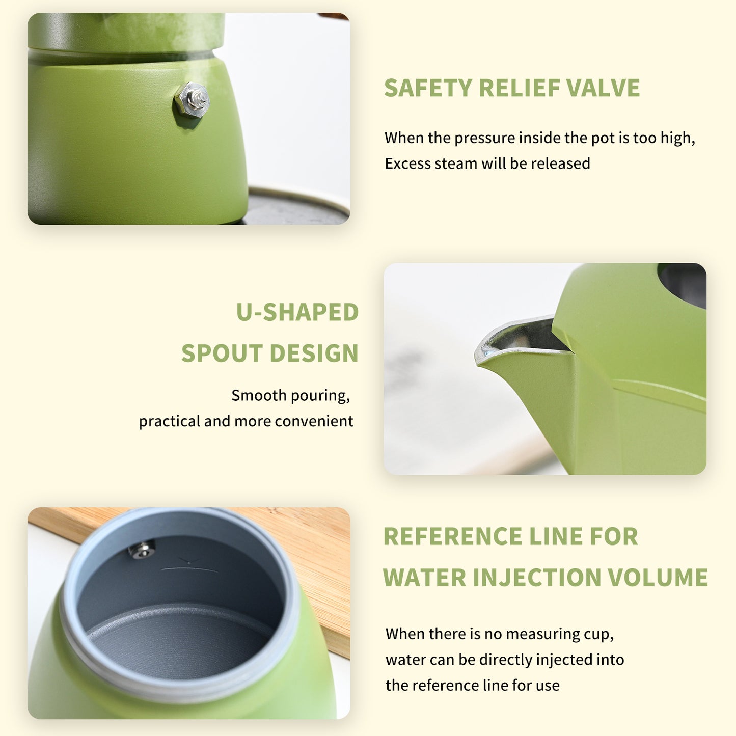 2 shots Double Valve Moka Pot