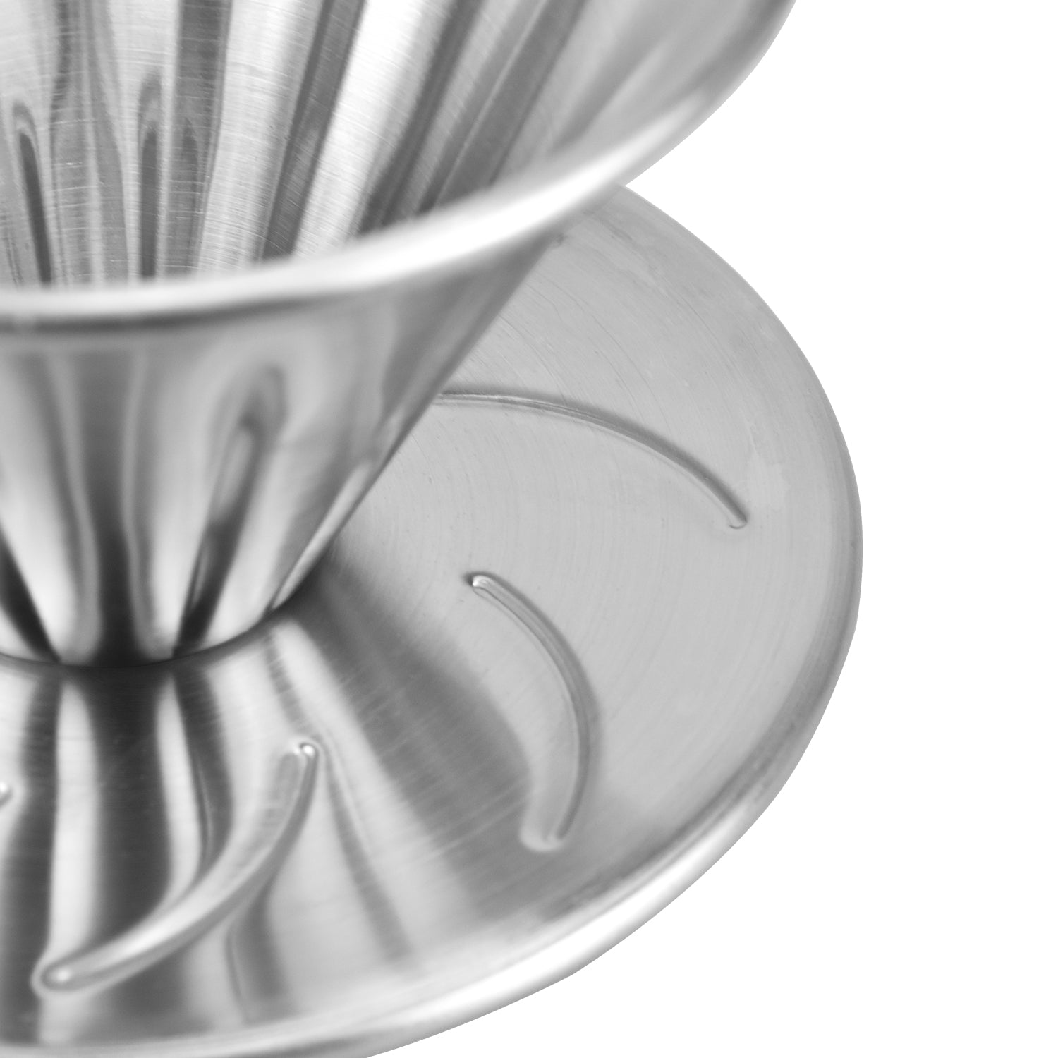 【Classic V60 Coffee Dripper】 Pour-Over Filter Cone 304 Stainless Steel, 2 Sizes   for Home & Camping MERMOO YILAN V141