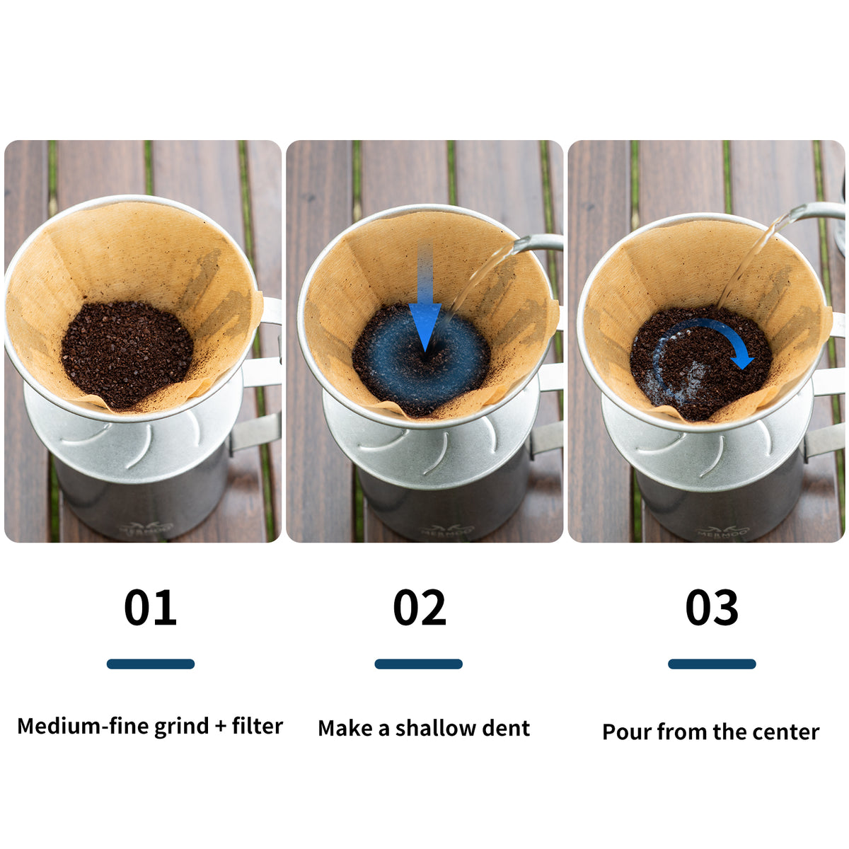 MERMOO YILAN Pour Over Coffee Maker Coffee Dripper & Coffee Server Set 600ml for 1-4 cups