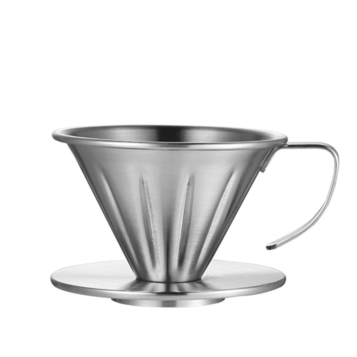 【Classic V60 Coffee Dripper】 Pour-Over Filter Cone 304 Stainless Steel, 2 Sizes   for Home & Camping MERMOO YILAN V141